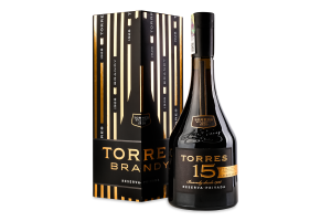 Бренді 15років 40% 0,7л коробка Торрес