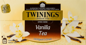 Чай чорний з ароматом ванілі Twinings к/у 25x2г