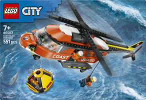 Конструктор для детей от 7лет №60503 Coast guard helicopter City Lego 551эл