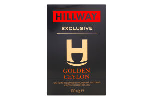 Чай чорний байховий листовий Golden Ceylon Exclusive Hillway в/с к/у 100г