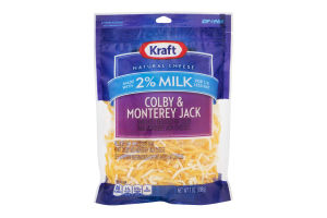 Kraft Natural Cheese Shredded 2% Milk Colby & Monterey Jack