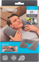 Подушка надувна флокірована для шиї 37х24х10см №67006 Bestway 1шт