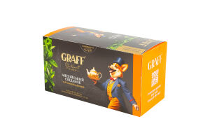 Чай чорний байховий Англійський сніданок Graff к/у 20х2г