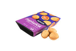 Тістечка Горішки згущ.молоко Novus 270г