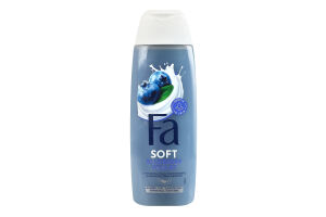 Крем-гель для душа с ароматом черники Blueberry yogurt Soft Fa 250мл