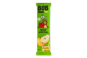 Снек фруктовый для детей от 12мес Яблоко-груша Baby Bob Snail м/у 17г