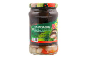 Гриби Шиітаке мариновані з овочами 250г твіст/б Rio