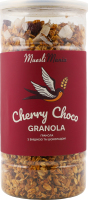 Гранола з вишнею та шоколадом 425г тубус Muesli Mania