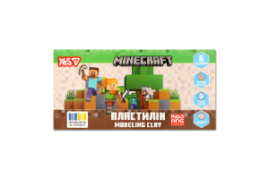Пластилін Minecraft 6кольорів 120г Yes