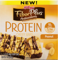Kellogg's Fiber Plus Protein Chewy Bars Peanut - 5 CT