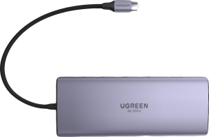 Порт-репликатор USB3.2 Type-C to 1xUSB-A3.2/1xUSB-A3.1/2xUSB-C3.2/RJ45/HDMI/VGA/RJ45/SD/TF+3.5mm PD №45520 Ugreen 1шт
