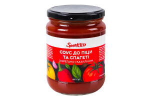 Соус з орегано і базиліком До піци та спагетті Smakko с/б 460г