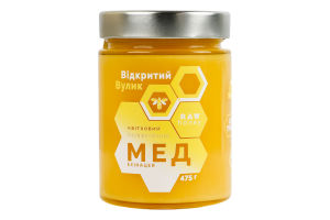 Мед натуральний квітковий Ехінацея Відкритий Вулик с/б 475г