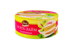 Торт с ароматом клубника Мята-лайм Київ БКК к/у 400г