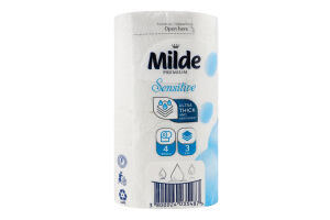 Папір туалетний 3-х шаровий Sensitive Premium Milde 4шт