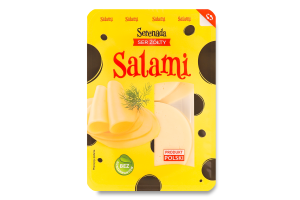 Сыр 45% полутвердый нарезка Салями Serenada лоток 135г