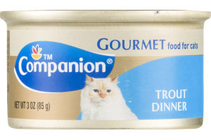 Companion Gourmet Food for Cats Trout Dinner 3 OZ