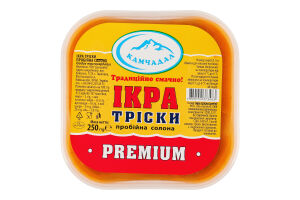 Икра трески пробойная соленая Premium Камчадал п/у 250г