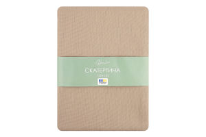 Скатертина Суцвіття бежева напівпанама 120*150см Homeline