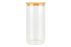 Банка для хранения стекло бамбуковая крышка 1л №KYYW070 Greenwich Products Co. Limited 1шт