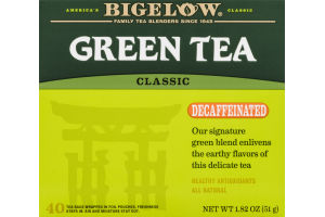 Bigelow Green Tea Classic Decaffeinated - 40 CT