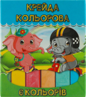 Крейда прямокутна 6кольорів Тетрада