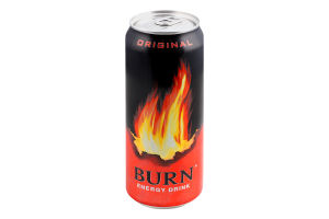 Напій енергетичний безалкогольний сильногазований Original Burn з/б 500мл