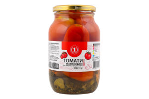 Томати мариновані слабокислі стерилізовані ТМ "1" в/с с/б 1кг