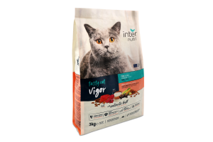 Корм д/енергійних котів Тесті Вігор з рибою та рисом сухий 3кг Інтернутрі