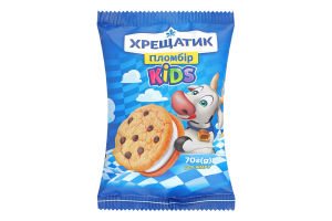 Морозиво 15% пломбір на печиві з дропсами Kids Хрещатик м/у 70г