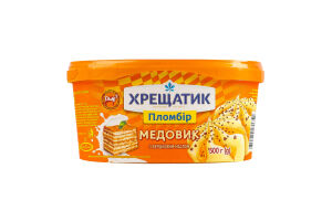 Морозиво 15% пломбір Медовик Хрещатик п/у 500г
