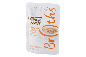 Purina Fancy Feast Broths Creamy with Chicken & Vegetables Gourmet Cat Complement