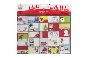 Smart Living Holiday Peel 'N Stick Gift Tags - 125 CT