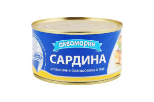 Сардина Аквамарин бланшированная в масле