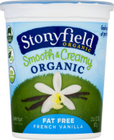 Stonyfield Organic Fat Free Smooth & Creamy French Vanilla