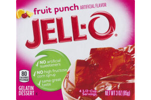 Jell-O Gelatin Dessert Fruit Punch