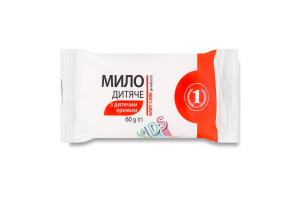 Мыло туалетное косметическое Детское с детским кремом Kids ТМ "1" 60г