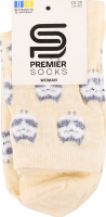 Шкарпетки жіночі з пухнастої пряжі з малюнком класичні р.23-25 Premier Socks