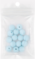 Намистини матові 10мм E40-св.блакит Ball-3FA002-D1
