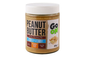 Паста арахисовая с измельченным арахисом Crunchy Go On Nutrition с/б 500г