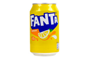Напиток Fanta со вкусом лимона газированный ж/б