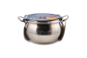 Каструля Gemini Liguria 6,4л нержавіюча сталь з скляною кришкою Ardesтo