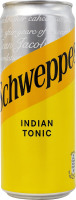 Напиток безалкогольный сильногазированный на ароматизаторах Indian Tonic Schweppes ж/б 330мл