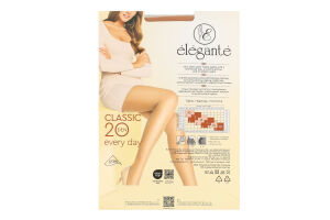 Колготки жіночі Elegante Classic Every day 20den 5 natural
