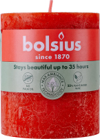 Свічка помаранч.Рустік Bolsius 8*6,8см