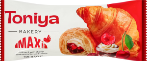 Круасан з наповнювачами зі смаком вишні та ванілі Maxi Toniya м/у 110г