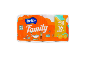 Бумага туалетная Family Grite 16шт