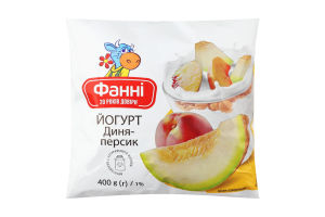 Йогурт 1% питьевой Дыня-персик Фанні м/у 400г