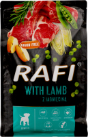 Корм полнорационный для щенков и молодых собак всех пород с ягненком Rafi м/у 3кг
