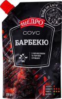 Соус з чорносливом та чорною гірчицею пастеризований Барбекю Щедро д/п 200г